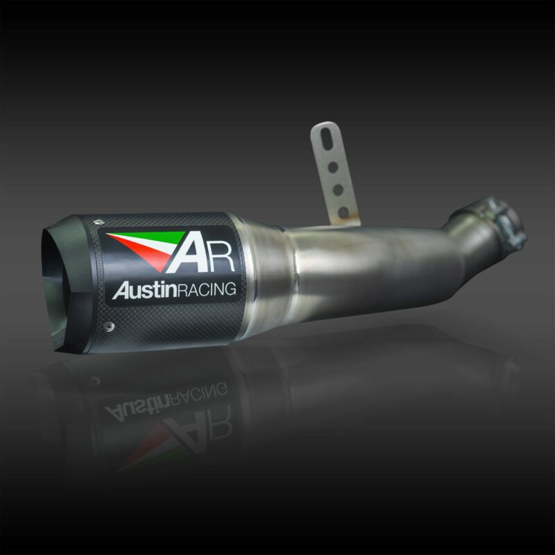 GP1R Carbon สำหรับ YZF-R6 2020-2022 | SLIP-ON GP1R BLACK TIP WITH CARBON CAN