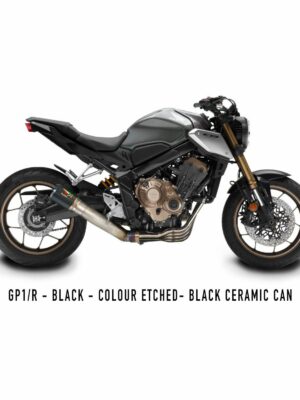 HD85.4.1821 สำหรับ CB/CBR650F 2017-2022 | DE-CAT GP1R BLACK CERAMIC COATED SILENCER & PIPEWORK