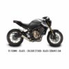 HD85.5.18V3S สำหรับ CB/CBR650F 2017-2022 | DE-CAT V3 150MM BLACK CERAMIC CAN