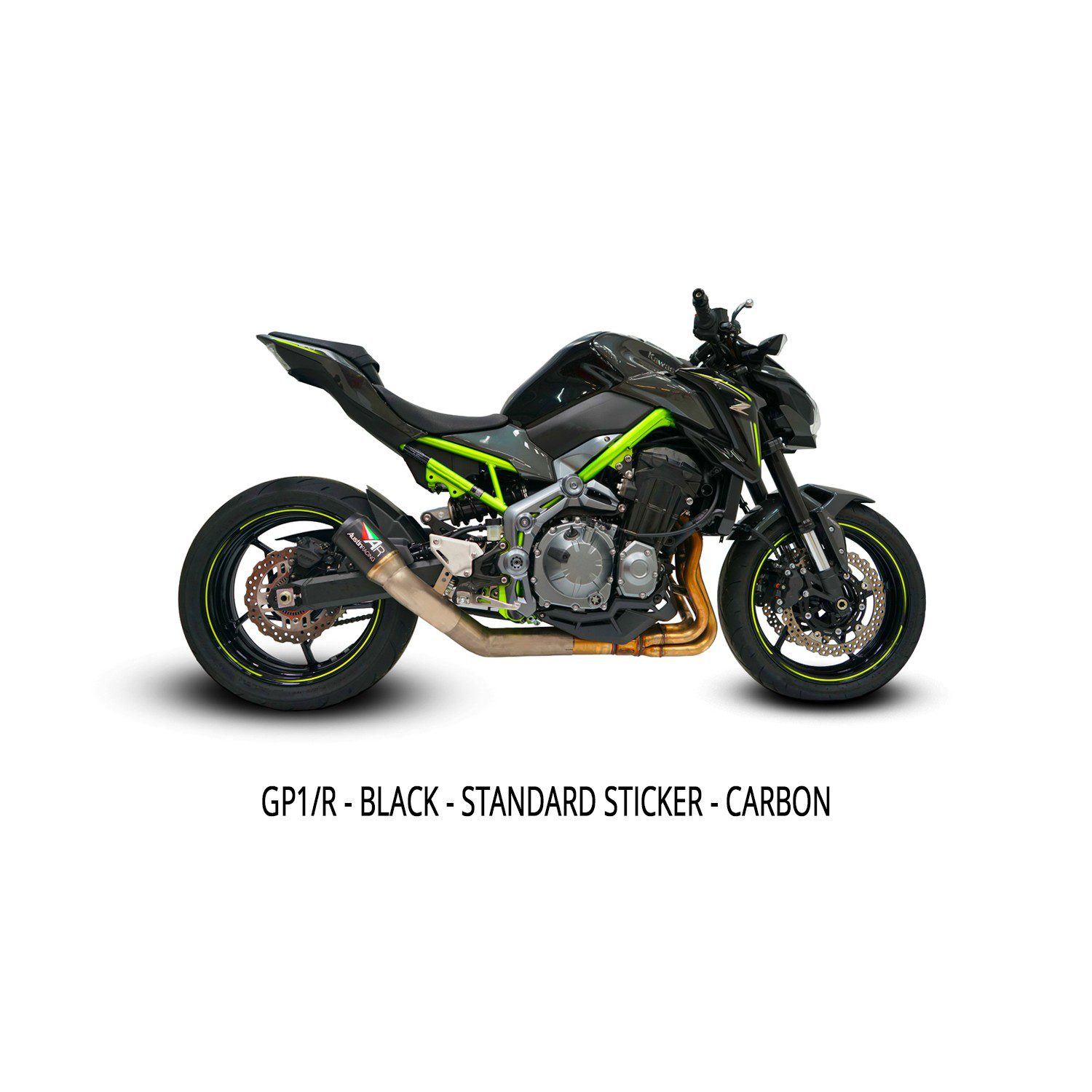 KA148.1.18 สำหรับ Z900 2017-2023 | DE-CAT GP1R BLACK TIP WITH CARBON CAN