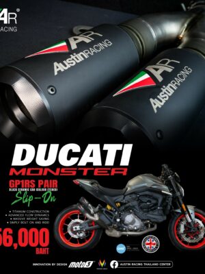 MONSTER 2021- 2024  | GP1RS PAIR BLACK CERAMIC (Colour Etched)